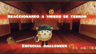 reaccionando a videos de terror de cg especial Halloween 🎃 [upl. by Reinal699]