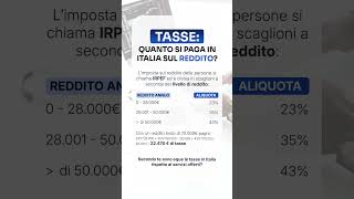 Ritieni equa la pressione fiscale in Italia 💼 fisco italia tasse irpef reddito [upl. by Arim]