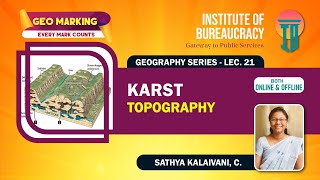 Karst Topography  Lec 21  Surface and Cave landforms  Geomorphology  UPSC Geography Optional IB [upl. by Mccreery379]