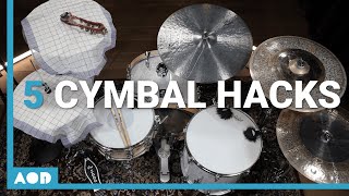 5 Simple Hacks To Modify Your Cymbal Sound  Finding Your Own Drum Sound [upl. by Sarson]