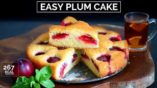 Easy plum cake recipe  Coffee tea cake with plums  Plum torte  Tart with plums  كيكة الفواكه [upl. by Oeniri619]