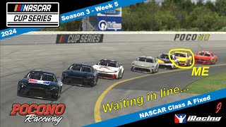 NASCAR Cup Series  Pocono Raceway  iRacing eNASCAR [upl. by Nilved916]