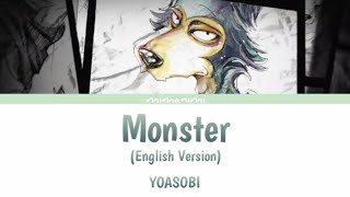 YOASOBI  Monster  Kaibutsu「怪物」 English Version Lyrics Video [upl. by Schafer169]