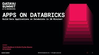 Apps on Databricks Build Data Applications on Databricks in 20 Minutes [upl. by Milinda625]