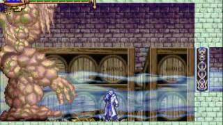 Aria of Sorrow Boss 4 Big Golem  No Damage No Subweapons [upl. by Shurlock]