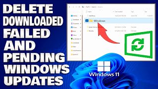 How To Delete Downloaded Failed and Pending Windows Updates Guide [upl. by Ellatsyrc677]