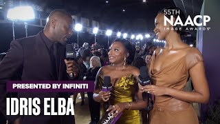 Idris amp Sabrina Elba Share A Moment With Naturi Naughton  Presented By infinitiusa [upl. by Soni]