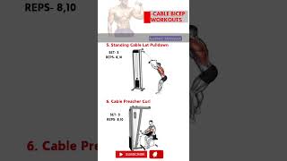 8 Best Bicep Cable Workout For Explosive Muscle Gains workout bicepsworkout [upl. by Mohandis]