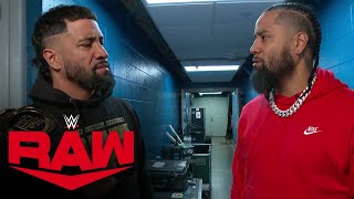 Jey Uso refuses to speak to Jimmy Uso Raw highlights Oct 14 2024 [upl. by Arnelle]