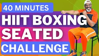 Try This Seated HIIT Boxing Chair Workout Challenge [upl. by Llenad380]