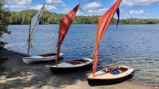 Melonseed Skiff Sailing Magic Lac Masson Quebec [upl. by Zsazsa]