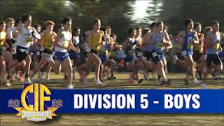 2023 XC  CIF State D5 Boys PreRace Introductions Race Highlights Awards amp Interviews [upl. by Gader925]