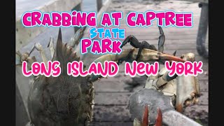 Crabbing captree state park Long Island New York [upl. by Kaile803]