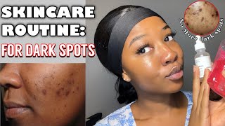 MY SKINCARE ROUTINE FOR DARK SPOTS amp SCARS ‼️ Simple and affordable [upl. by Naahsar724]