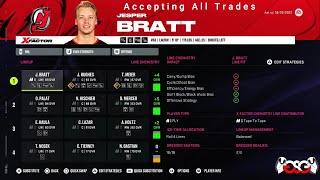 Accepting All Trades With The New Jersey Devils in NHL 24 [upl. by Leverick]