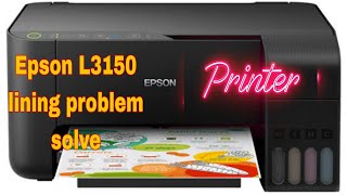 Epson L3150 3250 32103110 printing line problem Epson 3150 printing blank pages head cleaning [upl. by Isiahi]