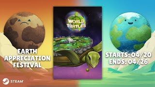 World Turtles April 2022 Gameplay for Earth Appreciation Festival on Steam 4K [upl. by Lirva]