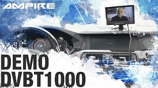 DVBT2 im Auto HD  Vergleichstest BMW gegen Ampire DVBT2 HD Receiver auf der Autobahn [upl. by Inoue]