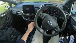 Heel toeing on the street  2020 Ford Fiesta ST POV drive [upl. by Nikolas995]