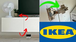 How to Adjust IKEA Cabinet Hinges Aligning Doors with 3 Screws [upl. by Alcina]