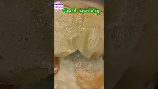 ASMR Creamy sponges 🤤 Slowed squeezes shorts spongesqueeze satisfyingspongesqueezing asmrsponge [upl. by Landbert]