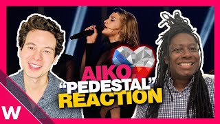 🇨🇿 AIKO  Pedestal REACTION  Czechia Eurovision 2024 [upl. by Oirogerg]