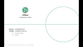 Erfassen von Strafen gegen Teamoffizielle durch Schiedsrichter  DFBnet Videoschulung [upl. by Anelliw]