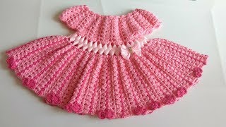 Vestido a crochet para bebe parte 2 [upl. by Aratahs865]