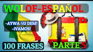 WolofEspaňol Aprender Wolof Jang Wolof Learn Wolof and Spanish Wolof Español 100 frases fáciles [upl. by Eniamsaj]