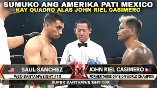 John Riel Casimero vs Saul Sanchez Sumuko ang Boung Amerika at Mexico [upl. by Llimaj580]