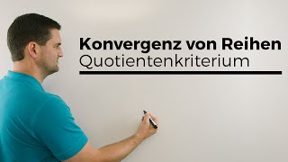 Konvergenz von Reihen Quotientenkriterium Beispiel 2k Fakultät  Mathe by Daniel Jung [upl. by Attalie621]