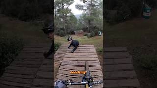 This was INSANE 🤯 Massive mtb drop FAIL [upl. by Corri]