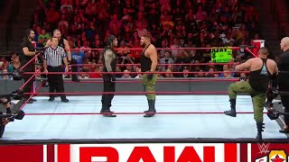 The Shield Vs Baron Corbin amp AOP  WWE Raw 24092018 En Español [upl. by Legir22]