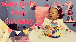 Baby Girls 1st Birthday Party  Birthday Party Fun  Best FIRST Birthday EVER [upl. by Nilad632]