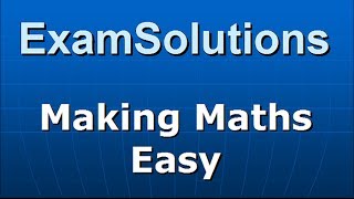 Transformation Matrices  Reflection yaxis  ExamSolutions Maths Tutorials [upl. by Idissac128]