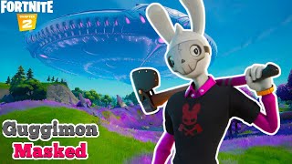 NEW GUGGIMON MASKED STYLE SKIN GAMEPLAY  FORTNITE GUGGIMON SET [upl. by Lauhsoj]