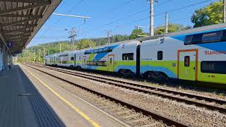 Westbahnos vonat indul Vöcklabruckból Salzburgba  Westbahn train departs from Vöcklabruck [upl. by Drud]