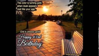 Happy 63rd Birthday Greetings cardEcardEgreetingsWishes [upl. by Eenhat]