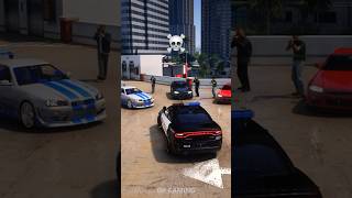 Dodge Charger SRT Hellcat 👮‍♀️ vs Nissan Skyline GTRR34 ☠️ [upl. by Yelyah383]