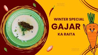 Gajar ka Raita  गाजर का रायता  Tandoori  Carrot Raita  Raita Recipe  Raita  How to make [upl. by Langley]