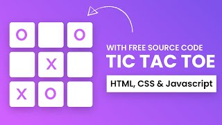 Tic Tac Toe Game  HTML CSS and Javascript [upl. by Einot56]