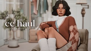 cc finds noviembre 2023┊los sims 4 contenido personalizado haul [upl. by Anilak838]