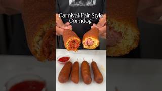 EASY CARNIVALFAIR CORN DOGS FROM SCRATCH Shorts [upl. by Esertap]