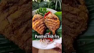 Pomfret fish 🐠 fry recipe Indian shortsytshortsindiaytshortsyoutubeshorts500subsfactsfoodyt [upl. by Huldah196]