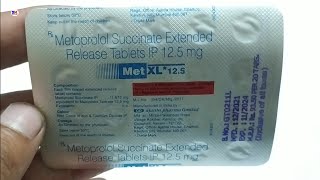 Met Xl 125 mg Tablet  Metoprolol Succinate Tablet  Met Xl 125mg Tablet Uses Benefit Dosage [upl. by Brightman]