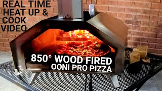 OONI PRO Pizza Oven WOOD FIRED how to get HOT FAST 850 degrees in REAL TIME Margarita UUNI PRO [upl. by Georgiana340]