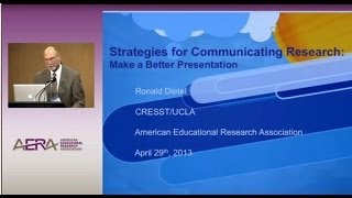 Ronald Dietel on Strategies for Communicating Research [upl. by Yenduhc]