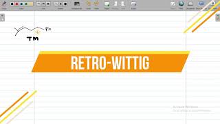 Random Question in Retrosynthesis 05 Retro Wittig [upl. by Haisoj]