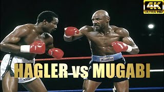 Marvin Hagler vs John Mugabi  KNOCKOUT Highlights Boxing Fight  4K Ultra HD [upl. by Nwahsud]