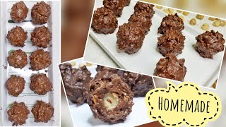 Ferraro Rocher Style Chocolate at Home  Diwali Special  Homemade Chocolate  Ritu  The Foodhunter [upl. by Assirrac]